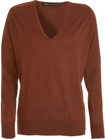 Balenciaga V-neck Sweater - Lyst