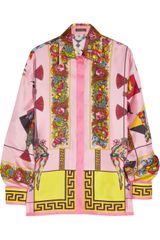 Versace Barocco Printed Silk-twill Shirt