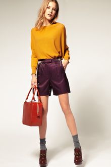 ASOS Collection Asos Metallic Shine Short - Lyst
