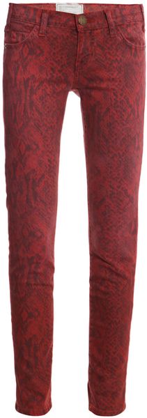 Current/Elliott Python-print Jeans - Lyst