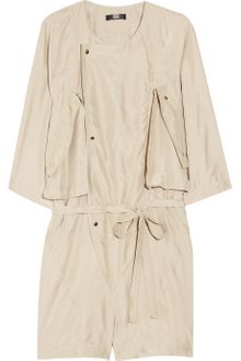 Markus Lupfer Washed-silk Playsuit - Lyst