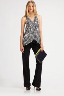3.1 Phillip Lim Flare-front Printed Blouse - Lyst