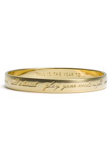 Kate Spade Idiom Thin Bangle - Lyst