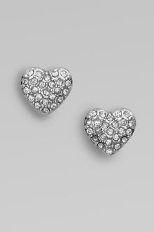 Marc By Marc Jacobs Pavé Heart Stud Earrings - Lyst