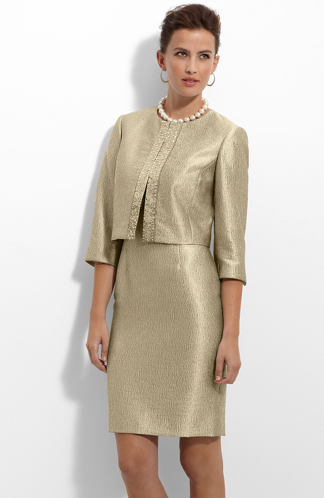 gold sheath gown