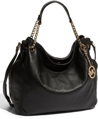 Michael by Michael Kors Jet Set - Large Gathered Leather Shoulder Tote - Lyst