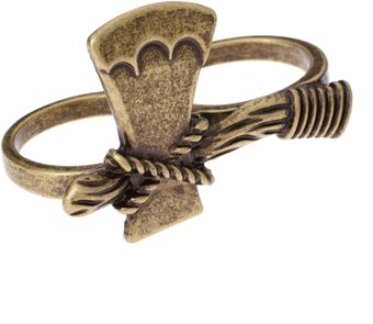 ASOS Collection Asos Double Axe Ring - Lyst