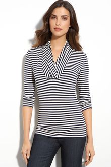 St. John Collection Floral Print Tee - Lyst