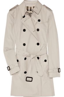 Burberry Twill Trench Coat - Lyst