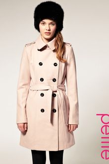 ASOS Collection Asos Petite Double Breasted Coat with Belt - Lyst