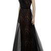 Marchesa Strapless Tulle Gown in Black - Lyst