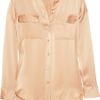 Equipment Signature Silksatin Shirt in Pink (nude) - Lyst