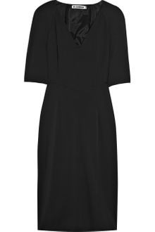Jil Sander Stretch Silk-blend Dress - Lyst