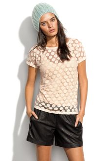 Madewell Sheer Shapes Tee - Lyst