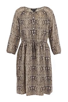 Marc By Marc Jacobs Snake-print Silk Dress - Lyst