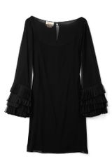 Notte By Marchesa Bateau Neck Chiffon Dress