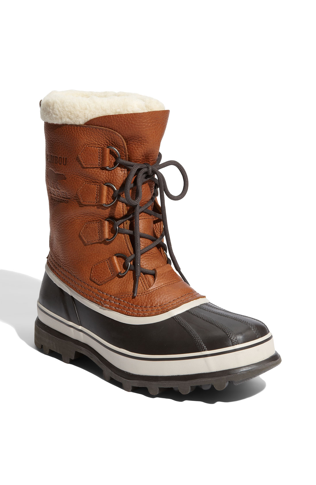 caribou genuine shearling lined waterproof duck boot