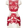 Tibi Cream Rococo Print Cap Sleeve Dress in Beige (cream) - Lyst