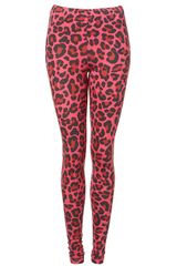 Topshop Leopard Print Leggings