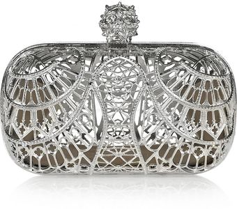 Alexander McQueen Cathedral Skull Brass Box Clutch - Lyst
