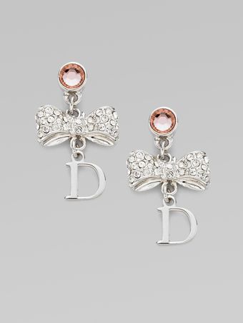 Dior Vintage Ribbon Earrings - Lyst
