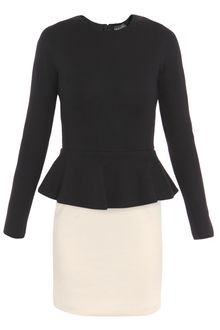 Giambattista Valli Merino-wool Peplum Dress - Lyst