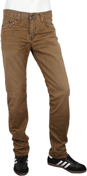 J Brand J Brand Kane Aged Twill Slim Straight Leg in Aged Dune in Khaki for Men - Lyst
