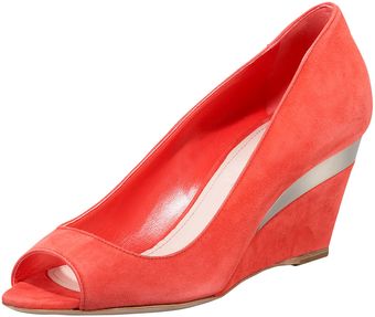 Miu Miu Suede Low Wedge - Lyst