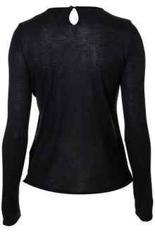 Topshop Knitted Woven Front Jumper - Lyst