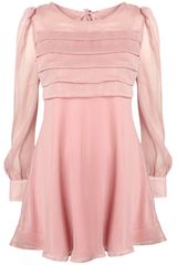 Topshop Tier Front Chiffon Dress By Rare**