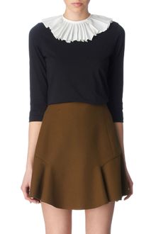 Carven Pleated Collar Top - Lyst