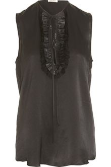 L'Agence Ruffle Blouse - Lyst