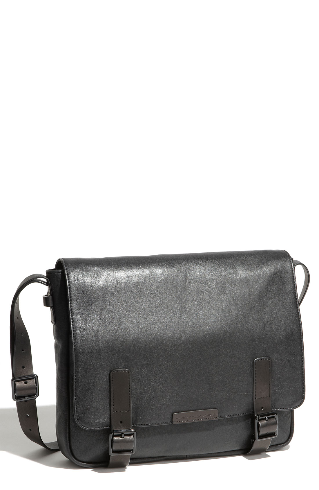 Marc By Marc Jacobs Large Leather Messenger Bag in Black for Men | Lyst