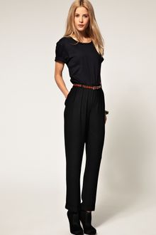 ASOS Collection Asos Peg Trouser with Pleated Front - Lyst