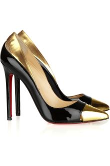 Christian Louboutin Duvette 120 Metallic and Patent-leather Pumps - Lyst