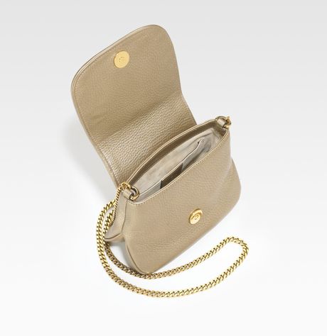 Gucci Shoulder Bag With Chain Strap in Gold (champagne) | Lyst