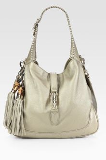 Gucci New Jackie Medium Metallic Leather Bag - Lyst