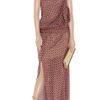 Marc Jacobs Printed Silkchiffon Strapless Gown in Red - Lyst
