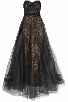 Marchesa Tulle and Lace Gown - Lyst