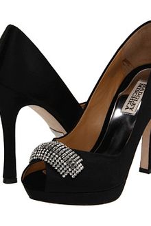 Badgley Mischka Julia - Black Satin - Lyst