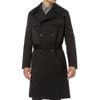 Balenciaga Wool Gabardine Trench Coat in Black for Men - Lyst