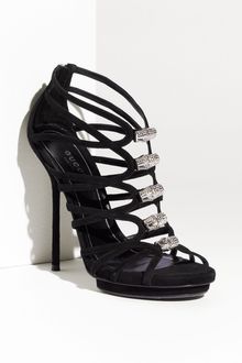 Gucci Jenna Caged Platform Sandal - Lyst
