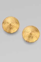 Oscar de la Renta Distressed Cone Earrings