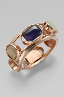 Oscar de la Renta Resin Cabochon Bangle Bracelet - Lyst