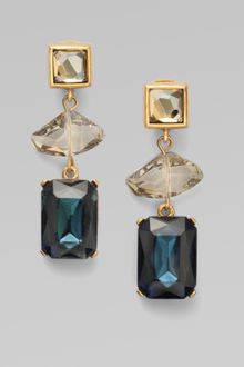 Oscar de la Renta Multi-stone Drop Earrings - Lyst