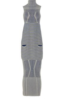 Peter Pilotto Turtleneck Woven Maxi Dress - Lyst