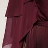 River Island Layered Sleeve Tie Waist Maxi Dress in Purple (aubergine) - Lyst
