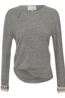 3.1 Phillip Lim Wool-cashmere Sweater with Embellished Cuffs - Lyst