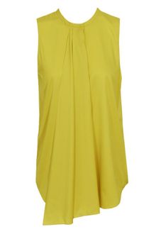 3.1 Phillip Lim Sleeveless Stretch Silk Blouse with Draped Placket - Lyst