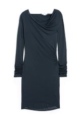 Helmut Lang Thicket Slack Jersey Long Sleeve Dress